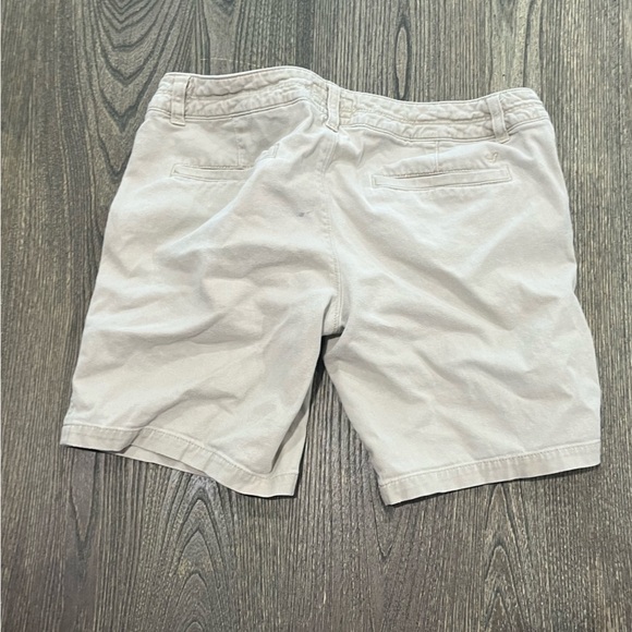 American Eagle Shorts Chino Flat Front Stretch Cotton Casual Tan Khaki Size 6 - Picture 9 of 9